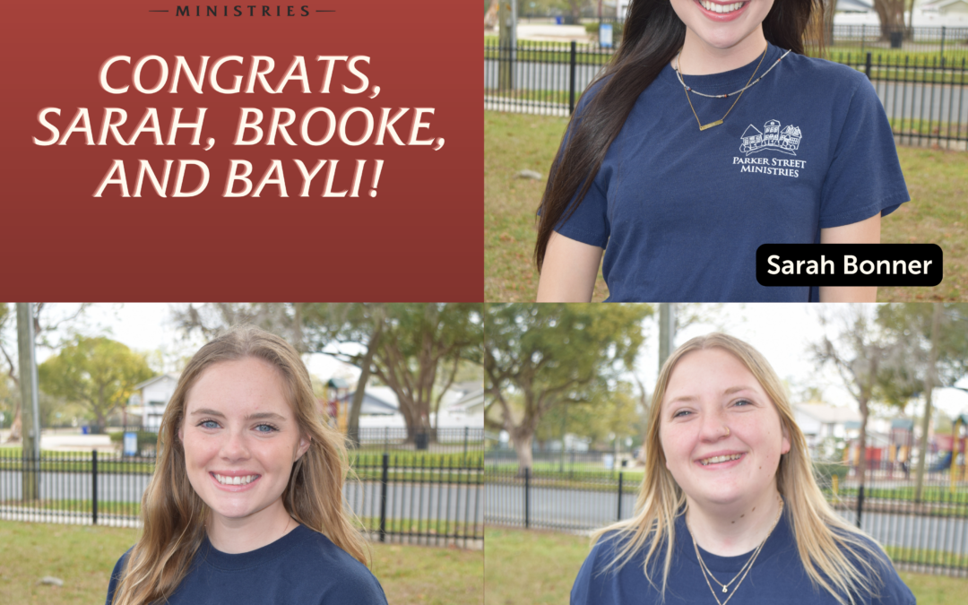 Congrats, Sarah, Brooke, and Bayli!