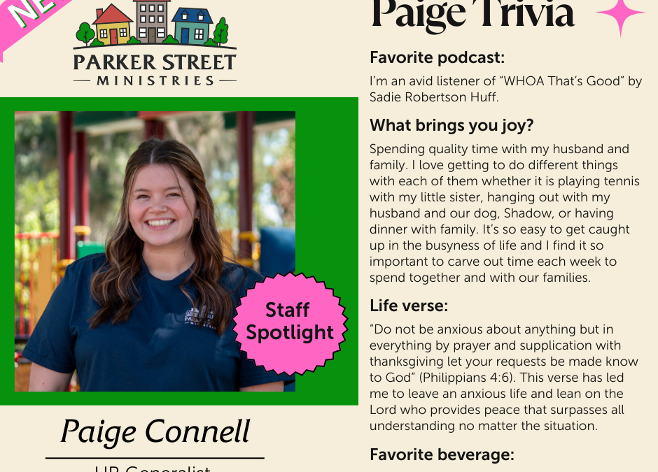 New Staff Spotlight – Meet Paige