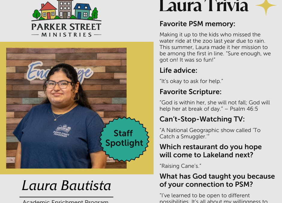 Staff Spotlight – Meet Laura